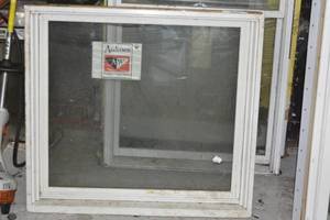 Anderson double hung transom window 37.75 x 33.5