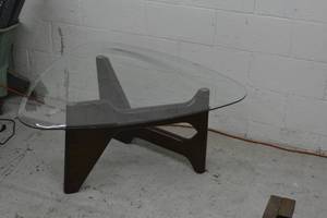 Glass coffee table 18 tall 40 wide matches #68 side table