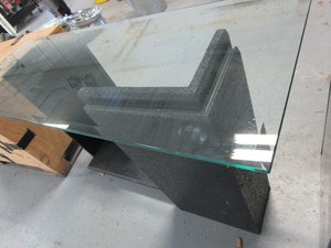 lot 255 image: Glass Top Table