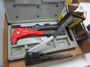lot 310 image: Pop Riveter, C-clamp, Nails