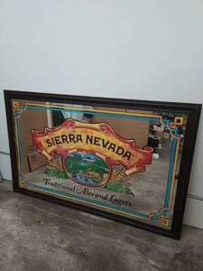 lot 4 image: Large Sierra Nevada Beer Mirror #2
