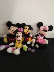 lot 40 image: Collection of Plush Mickey & Minnie Mouse Items