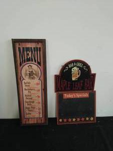 lot 45 image: Two Resturant Dcor Items