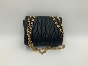 Black leather purse