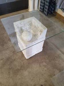 Glass Coffee and End Tables. Used