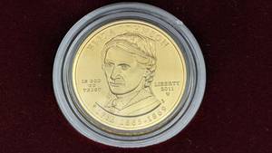 Rare 2011 First Spouse $10 12 Ounce Gold Uncirculated Coin - Eliza Johnson