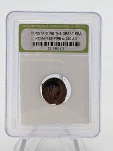 Ancient Roman Emperor Constantine Coin - Circa 300s AD
