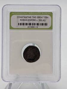 Ancient Roman Emperor Constantine Coin - Circa 300s AD