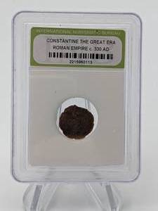 Ancient Roman Emperor Constantine Coin - Circa 300s AD