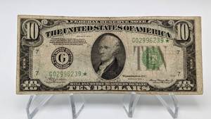 Fancy 1934 A $10 Star Note