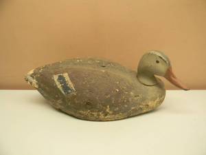 lot 29 image: VINTAGE Large Foam Floating Duck Decoy - Swivel Head - VERY COOL PIECE - APPROX 19 LONG - SEE PICTURES