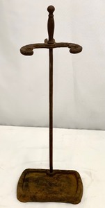 lot 89 image: Vintage IronMetal Fireplace Tools and Stand