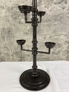 lot 61 image: Tall Votive Candle Holder and Small Framed Mirror - Pottery Barn