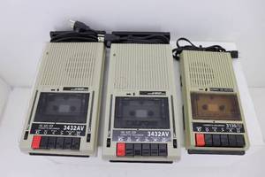 (3) Califone Cassette Recorders
