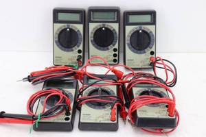 (6) Extech Multimeters