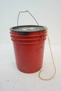 bucket with twine
