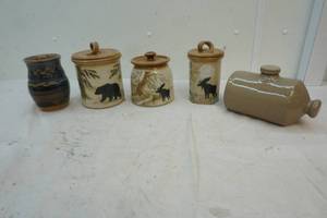 stoneware canisters