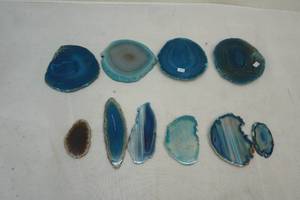 sliced and polished agate