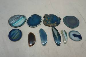 sliced and polished agate