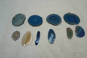 sliced and polished agate