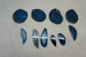 sliced and polished agate