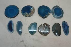 sliced and polished agate