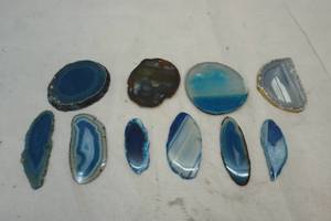 sliced and polished agate