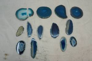 sliced and polished agate