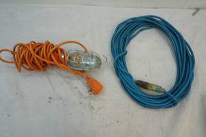 extension cord and work light