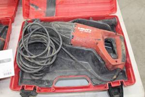 lot 738 image: Hilti 327225 WSR 1250-PE Reciprocating Saw, Plastic Case