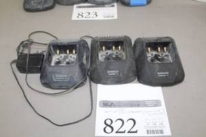 lot 822 image: Lot of (3) Kenwood KSC-19 Battery Chargers