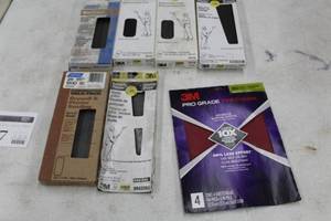 lot 807 image: Lot of (7 Boxes) Drywall Sanding Sheets, One Packet Sanding Sheets