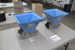 lot 802 image: Lot of (2) No Coat Double Barrel Drywall Hoppers