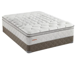 lot 7 image: Brand New Sealy Posturepedic Classic Series 14-inch Cushion Firm Euro Pillowtop King Mattress