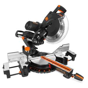 lot 18 image: WEN MM1214 15-Amp 12-Inch Dual Bevel Sliding Compound Miter Saw with Laser