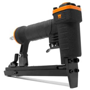 lot 22 image: WEN 61705 20-Gauge 38-Inch Crown Air-Powered Pneumatic T50 Stapler for Upholstery and Woodworking