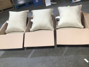 ARDEN SELECTIONS 24 in. x 24 in. 2-Piece Deep Seating Outdoor Lounge Chair Cushion in Tan Leala