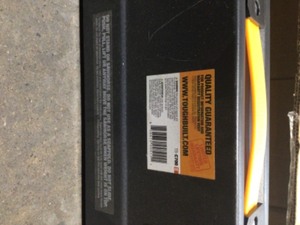 TOUGHBUILT Adjustable Height (25-32 in.) and Width (39.9-45.9 in.) Steel Sawhorse and Jobsite Table - 1300 lb. Capacity