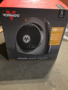 Vornado VH200 1500-Watt Electric Portable Space Heater, Whole Room Vortex Heat Circulation, Charcoal