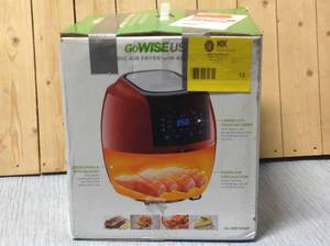 GoWISE USA 8-in-1 5.8 Qt. Chili Red Air Fryer with 6-Piece Accessory Set and 50-Recipes Book&nbsp&nbspCustomer Returns See Pictures