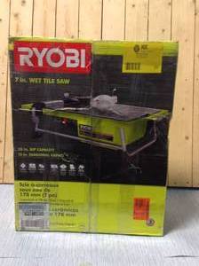 RYOBI 7 in. 4.8 Amp Tabletop Tile Saw&nbsp&nbspCustomer Returns See Pictures