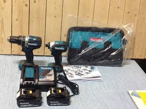 Makita 18-Volt LXT Lithium-Ion Brushless Cordless Hammer Drill and Impact Driver Combo Kit (2-Tool) w (2) 4Ah Batteries, Bag&nbsp&nbspCustomer Returns See Pictures