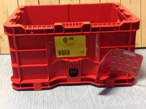 Milwaukee PACKOUT 18.6 in. Tool Storage Crate Bin with Carrying Handles and 50 lbs. Weight Capacity&nbsp&nbspCustomer Returns See Pictures