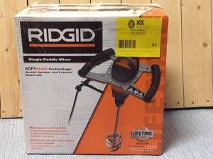RIDGID Single-Paddle Mixer&nbsp&nbspCustomer Returns See Pictures