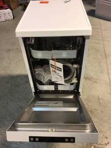 RCA 18 in. White Electronic Portable 120-volt Dishwasher with 3-Cycles with 8 Place Settings Capacity Small Damaged on the Top See Picture