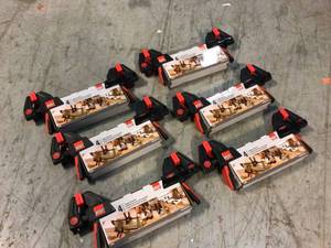 Lot of BESSEY Trigger Clamp Set Containing 2 Each of EHKM06 and EHKL12 (4-Piece) Customer Returns See Pictures