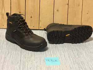 DEWALT Mens Sharpsburg Waterproof 6 Work Boots - Steel Toe - Black Full Grain Size 9.5(W) Customer Returns See Pictures