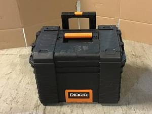 RIDGID 22 in. Pro Gear Cart Tool Box in Black Customer Returns See Pictures