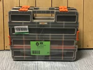 HDX 15-Compartment Interlocking Small Parts Organizer in Black (2-Pack) Customer Returns See Pictures