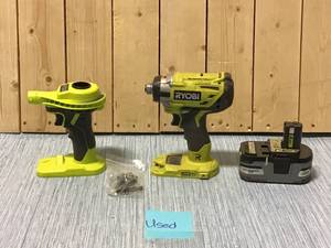 RYOBI ONE 18V Cordless Brushless 3-Speed 14 in. Hex Impact Driver (Tool Only)   USED Customer Returns See Pictures